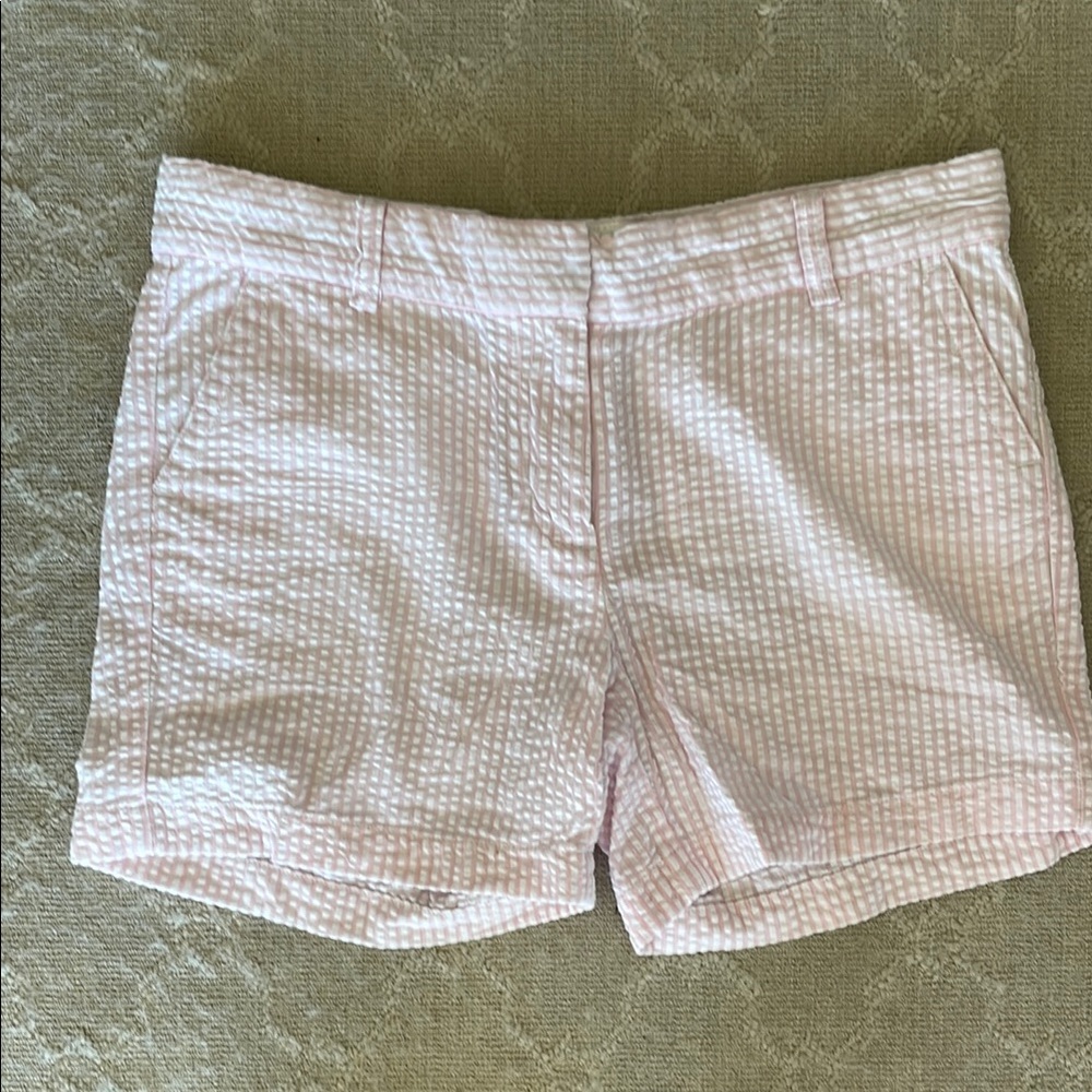 Vineyard Vines Pink Seersucker Girl’s Shorts